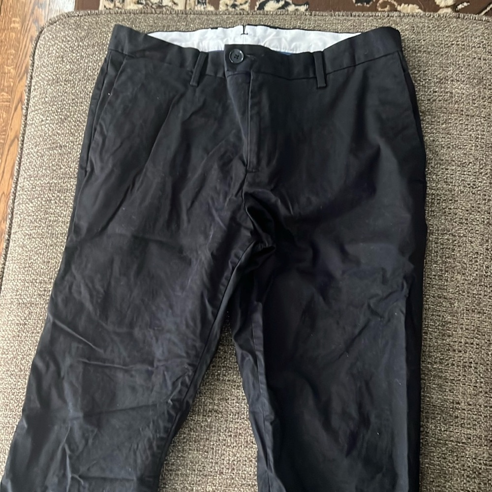 Men’s black Calvin Klein refined stretch chino